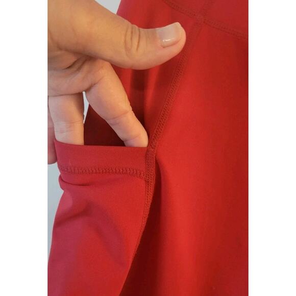 Baleaf Cycling Bicycle Shorts Long Pink Mauve Color Spandex. Women's XL Pockets - Picture 4 of 9